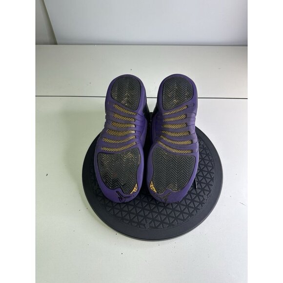 Air Jordan 12 Field Purple Retro Size 4y GS Sneakers Black 2023 153265-057 - Picture 5 of 10